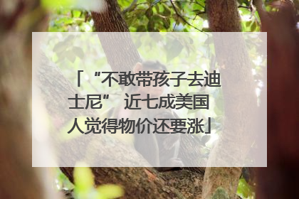 “不敢带孩子去迪士尼” 近七成美国人觉得物价还要涨