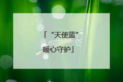 “天使蓝” 暖心守护