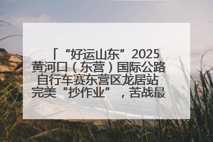“好运山东”2025黄河口（东营）国际公路自行车赛东营区龙居站 完美“抄作业”，苦战最后时刻黄衫易主