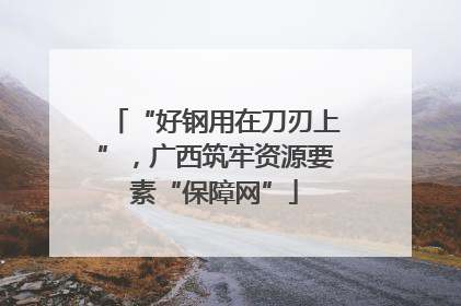 “好钢用在刀刃上”，广西筑牢资源要素“保障网”
