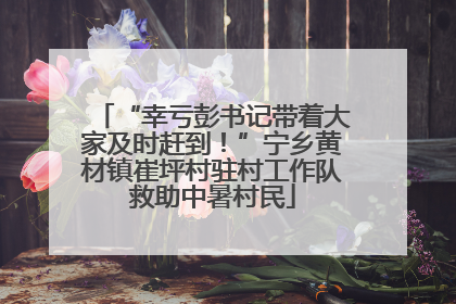 “幸亏彭书记带着大家及时赶到！”宁乡黄材镇崔坪村驻村工作队救助中暑村民