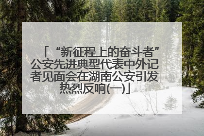 “新征程上的奋斗者”公安先进典型代表中外记者见面会在湖南公安引发热烈反响(一)