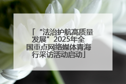 “法治护航高质量发展”2025年全国重点网络媒体青海行采访活动启动