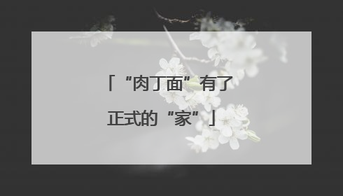 “肉丁面”有了正式的“家”