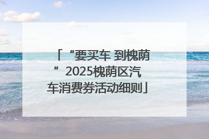 “要买车 到槐荫”2025槐荫区汽车消费券活动细则