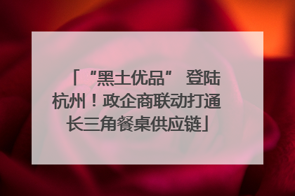 “黑土优品” 登陆杭州！政企商联动打通长三角餐桌供应链