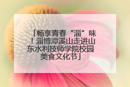 畅享青春“淄”味！淄博潭溪山走进山东水利技师学院校园美食文化节