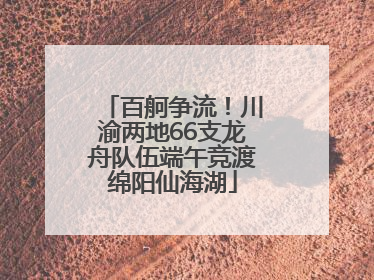百舸争流！川渝两地66支龙舟队伍端午竞渡绵阳仙海湖