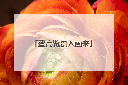 登高览景入画来