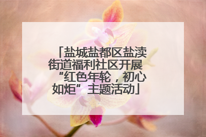 盐城盐都区盐渎街道福利社区开展“红色年轮，初心如炬”主题活动