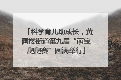 科学育儿助成长，黄鹤楼街道第九届“萌宝爬爬赛”圆满举行