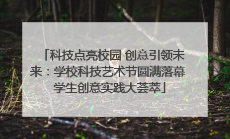 科技点亮校园 创意引领未来：学校科技艺术节圆满落幕 学生创意实践大荟萃