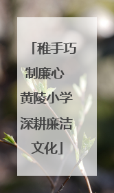 稚手巧制廉心 黄陵小学深耕廉洁文化