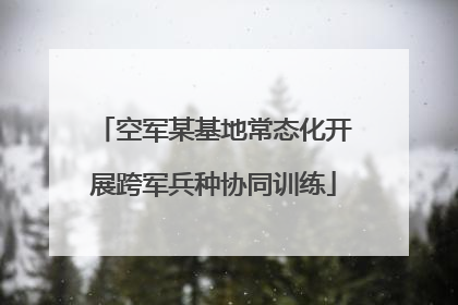 空军某基地常态化开展跨军兵种协同训练