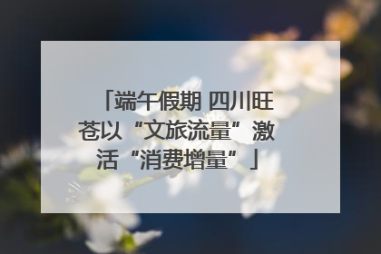 端午假期 四川旺苍以“文旅流量”激活“消费增量”