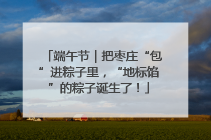 端午节｜把枣庄“包”进粽子里，“地标馅”的粽子诞生了！