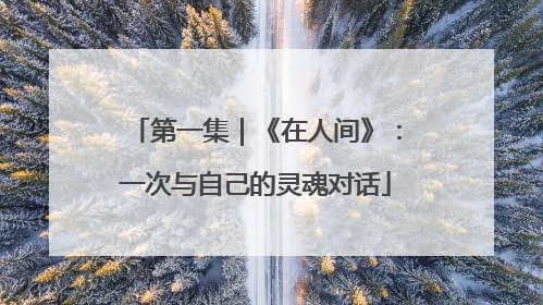 第一集｜《在人间》：一次与自己的灵魂对话