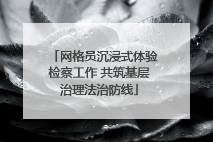 网格员沉浸式体验检察工作 共筑基层治理法治防线