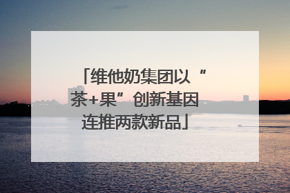 维他奶集团以“茶+果”创新基因连推两款新品