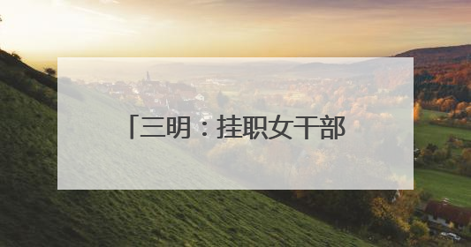 三明：挂职女干部畅叙情谊共谋发展
