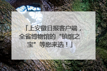 上安徽日报客户端，全省博物馆的“镇馆之宝”等您来选！