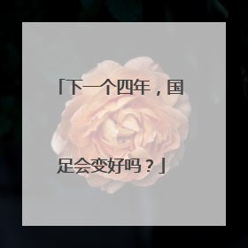 下一个四年，国足会变好吗？