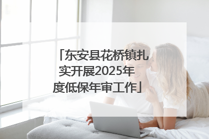 东安县花桥镇扎实开展2025年度低保年审工作