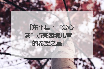 东平县：“爱心港”点亮困境儿童的希望之星