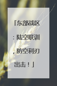 东部战区：陆空联训，防空利刃出击！