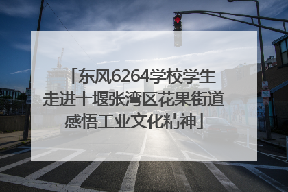 东风6264学校学生走进十堰张湾区花果街道感悟工业文化精神