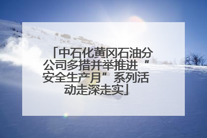 中石化黄冈石油分公司多措并举推进“安全生产月”系列活动走深走实