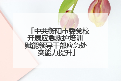 中共衡阳市委党校开展应急救护培训 赋能领导干部应急处突能力提升