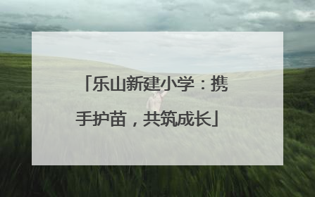 乐山新建小学：携手护苗，共筑成长