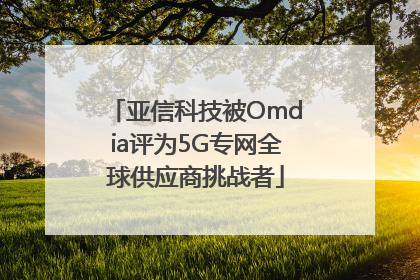 亚信科技被Omdia评为5G专网全球供应商挑战者