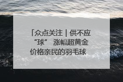 众点关注｜供不应“球” 涨幅超黄金 价格亲民的羽毛球为何身价飞涨？