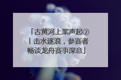 古黄河上桨声起②丨击水逐浪，参赛者畅谈龙舟赛事深意
