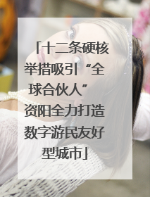 十二条硬核举措吸引“全球合伙人” 资阳全力打造数字游民友好型城市