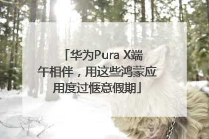 华为Pura X端午相伴，用这些鸿蒙应用度过惬意假期