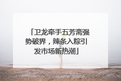 卫龙牵手五芳斋强势破界，辣条入粽引发市场新热潮