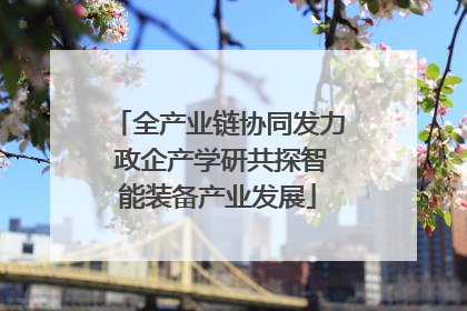 全产业链协同发力 政企产学研共探智能装备产业发展