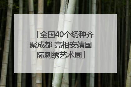 全国40个绣种齐聚成都 亮相安靖国际刺绣艺术周