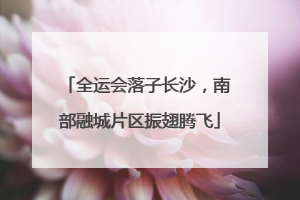 全运会落子长沙，南部融城片区振翅腾飞