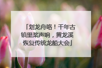 划龙舟咯！千年古镇里桨声响，黄龙溪恢复传统龙船大会