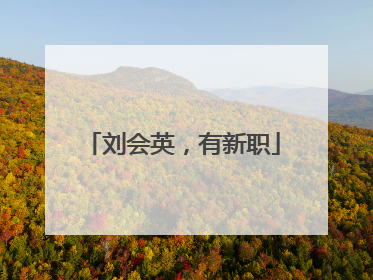 刘会英，有新职