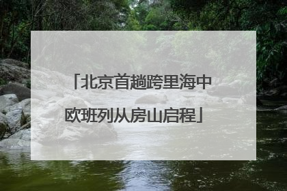 北京首趟跨里海中欧班列从房山启程