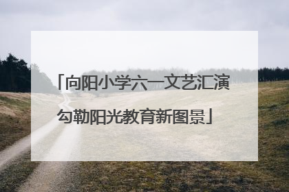 向阳小学六一文艺汇演勾勒阳光教育新图景