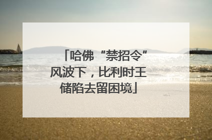 哈佛“禁招令”风波下，比利时王储陷去留困境