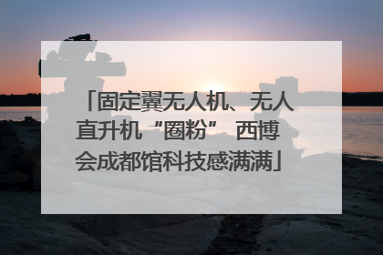 固定翼无人机、无人直升机“圈粉” 西博会成都馆科技感满满