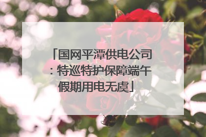 国网平潭供电公司：特巡特护保障端午假期用电无虞