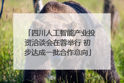 四川人工智能产业投资洽谈会在蓉举行 初步达成一批合作意向